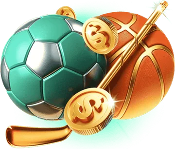 Balones y monedas, arte del bono deportivo de Pin-Up