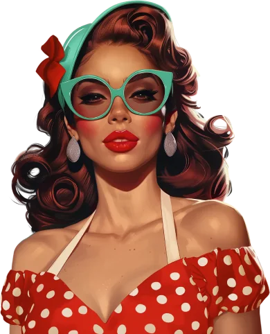 Pin-up, la mascota de la marca